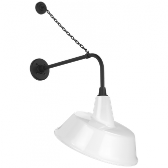 Academy 20'' Anchored Rex Barn Light (279|TOB 2810MBK/S4-WHT)