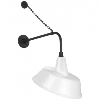 Academy 20'' Anchored Rex Barn Light (279|TOB 2810MBK/S4-WHT)