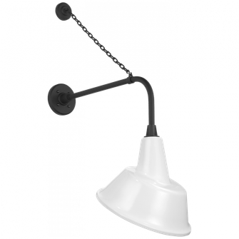 Academy 20'' Anchored Rex Barn Light (279|TOB 2810MBK/S3-WHT)