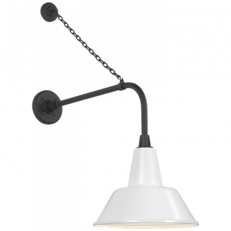 Academy 20'' Anchored Rex Barn Light (279|TOB 2810MBK/S1-WHT)