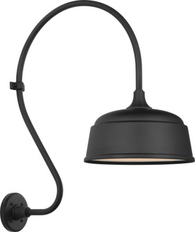 Academy 18'' Larrabee Barn Light in Matte Black with 12.5'' Rockhouse Shade (279|TOB 2805MBK/S6-MBK)