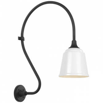 Academy 18'' Larrabee Barn Light (279|TOB 2805MBK/S5-WHT)