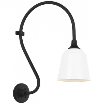 Academy 15'' Larrabee Barn Light (279|TOB 2804MBK/S5-WHT)