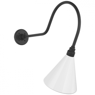 Academy 26'' Angled Flynn Barn Light (279|TOB 2803MBK/S10-WHT)