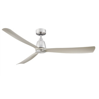 Kute 60 inch Indoor/Outdoor Smart Ceiling Fan - Brushed Nickel with Brushed Nickel blades (90|FPD8560BN)