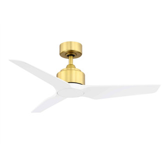 TriAire Custom Indoor/Outdoor Smart Ceiling Fan DC Motor- Brushed Satin Brass (90|MAD8514BS)