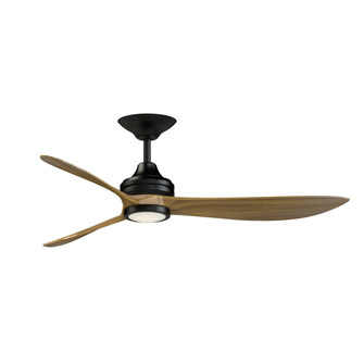Aviara 60 inch Indoor/Outdoor Ceiling Fan with LED CCT Select Light Kit - Black with Koa blades (90|FPD6725BLK)