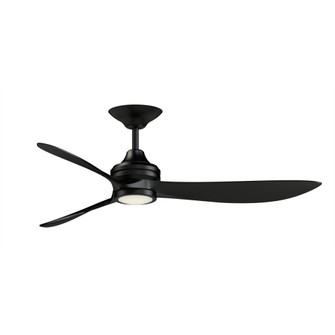 Aviara 60 inch Indoor/Outdoor Ceiling Fan with LED CCT Select Light Kit - Black with Black blades (90|FPD6725BL)