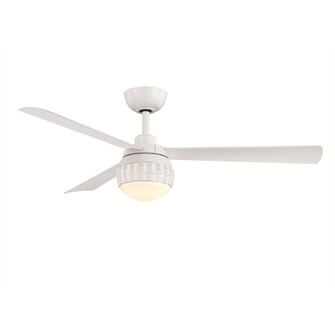 Paget 52 inch Indoor/Outdoor Ceiling Fan with LED Light Kit - Matte White with Matte White blades (90|FP6837MW)