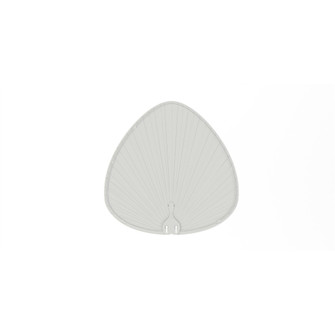 Islander DC 22 inch Indoor/Outdoor Ceiling Fan Wide Oval Palm Blade Set of 5 - Matte White (90|BPP1MW)