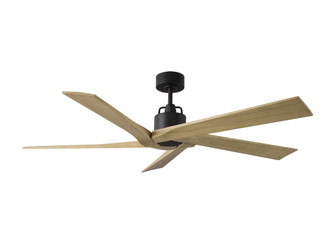 Aspen 56 Ceiling Fan in Midnight Black with Natural Honey Blades (6|5ASPR56MBKNH)