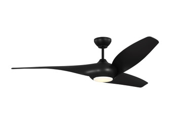 Topan Smart 60 LED Ceiling Fan in Midnight Black with Midnight Black Blades and Light Kit (6|3TNSM60MBKD)
