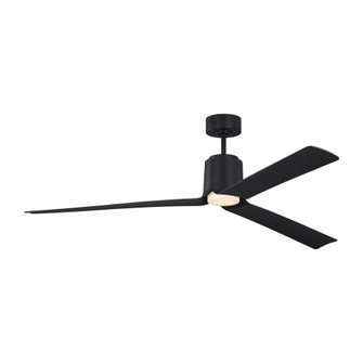 Peel Smart 66 LED Ceiling Fan in Midnight Black with Midnight Black Blades and Light Kit (6|3PESM66MBKD)