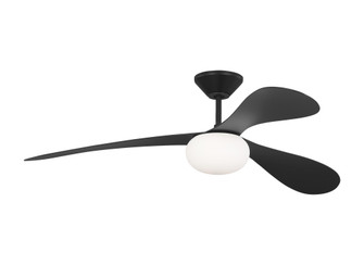 Drape Smart 58 LED Ceiling Fan in Midnight Black with Midnight Black Blades and Light Kit (6|3DPSM58MBKD)