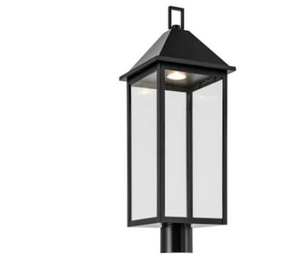 Prin 25 Inch 1 Light Outdoor DarkSky Post Light with Clear Glass in Black (2|59161BKDS)