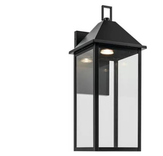 Prin 22 Inch 1 Light Outdoor DarkSky Wall Light with Clear Glass in Black (2|59159BKDS)