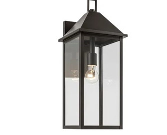 Prin 22 Inch 1 Light Outdoor Wall Light with Clear Glass in Olde Bronze (2|59159OZ)
