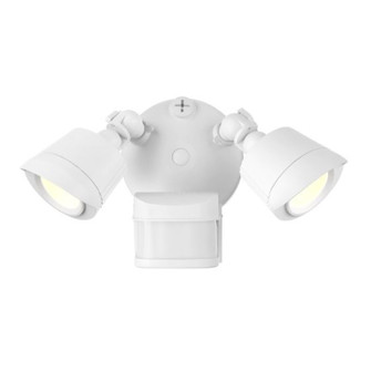LED 3CCT Motion Sensored Double Flood Light in White (128|4-FLOOD-MS-A2-3CCT-WH)