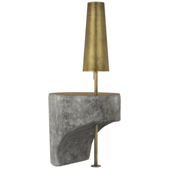Runia 49'' Sculpted Side Table Floor Lamp (279|AMB 1100ECL-MTB)
