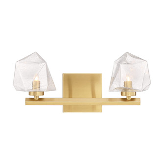 Castello 2-Light Bathroom Vanity Light in Warm Brass (128|8-1239-2-322)