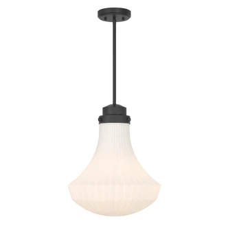 Bartlet 1-Light Pendant in Matte Black (128|7-0108-1-89)