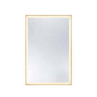 Paulding LED Rectangle Frontlit Mirror with Gold Frame (128|2-1234-48X32)