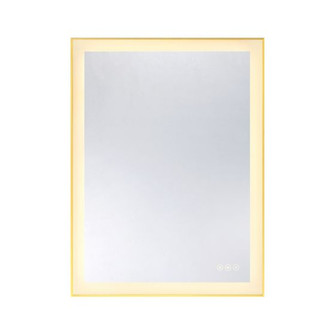 Paulding LED Rectangle Frontlit Mirror with Gold Frame (128|2-1232-24X32)
