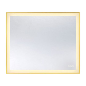 Paulding LED Rectangle Frontlit Mirror with Gold Frame (128|2-1233-30X36)