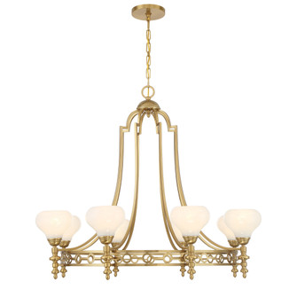 Allston 8-Light Chandelier in Warm Brass (128|1-1605-8-322)