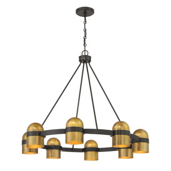 Andover 8-Light Chandelier in Mediterranean Bronze and Riviera Brass (128|1-1152-8-333)