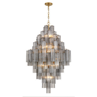 Addis 20 Light Aged Brass Chandelier (205|ADD-319-AG-SM)