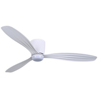 Ventiara 52'' LED Flush Mount Indoor/Outdoor Ceiling Fan (39|F694L-WHF)