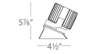 Volta 4.5'' Square Invisible Trim with LED Light Engine (1357|R4SD2L-FTWA-CB)