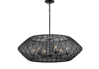 Large Single Tier Chandelier. (87|10386BK-CMLBINTEST)