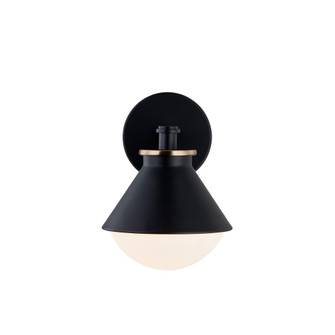 Ravelle Small Outdoor Wall Sconce (254|FSN-7681W-OPAL-MBBR)
