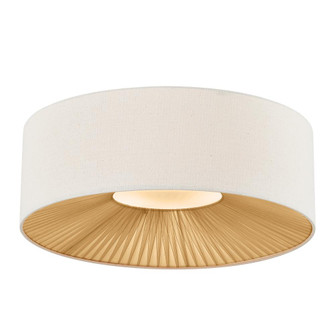 Warren 30'' Drum Flush-Mount (254|FAB-9583-CREM-MBLK)