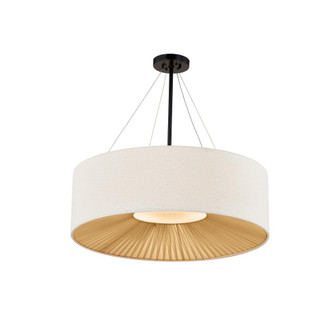 Warren 36'' Drum Pendant (254|FAB-9574-CREM-MBLK)