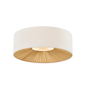 Warren 24'' Drum Flush-Mount (254|FAB-9582-CREM-MBLK)