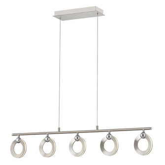 Hermosa LED 5-Light Linear Chandelier (254|NSH-8127-NCCR)