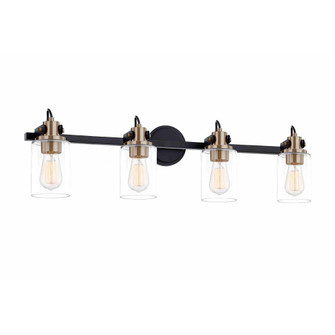 Brooklyn 4-Light Bath Bar (254|FSN-8194-CLER-MBBR)