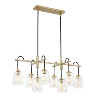 Arcwell 8-Light Oblong Chandelier (254|FSN-8108-CLER-MBBR)