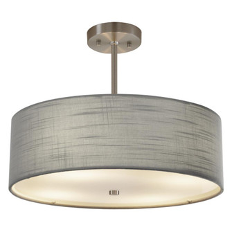 Classic 18” LED Drum Pendant (254|FAB-9591-GRAY-NCKL-LED4-2800)