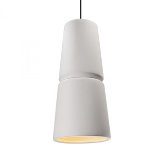 Large Cone 1-Light Pendant (254|CER-6435-BIS-CROM-BKCD)