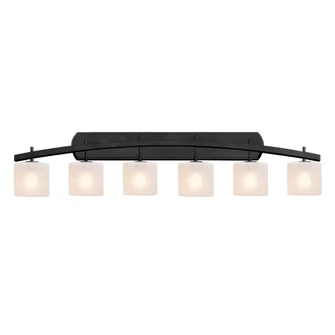 Archway 6-Light Bath Bar (254|FSN-8596-30-FRCR-MBLK)
