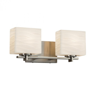 Era 2-Light Bath Bar (254|PNA-8442-55-WAVE-NCKL)