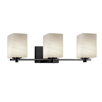 Era 3-Light Bath Bar (254|FSN-8443-15-WEVE-MBLK)