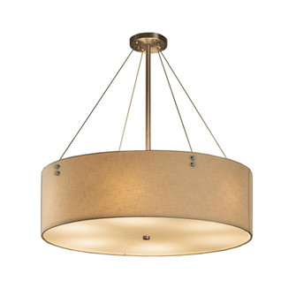 Finials 36'' LED Drum Pendant (254|FAB-9534-CREM-NCKL-F1-LED8-5600)