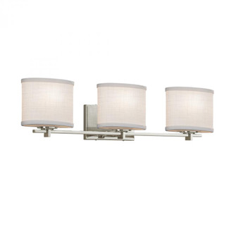 Era 3-Light Bath Bar (254|FAB-8443-30-WHTE-NCKL)