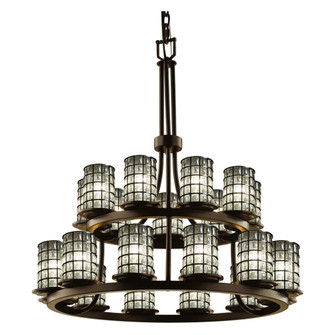 Dakota 21-Light 2-Tier Ring LED Chandelier (254|WGL-8767-10-GRCB-DBRZ-LED21-14700)
