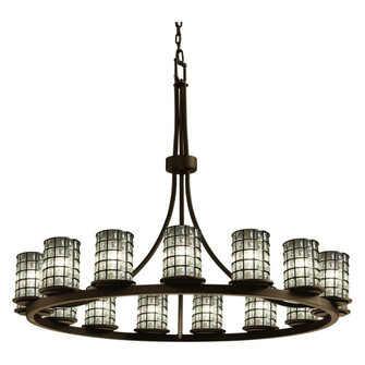 Dakota 15-Light 1-Tier Ring LED Chandelier (254|WGL-8715-10-GRCB-DBRZ-LED15-10500)